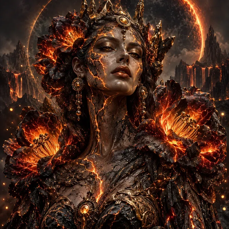 Surreal Luxury Eye Goddesses Dark