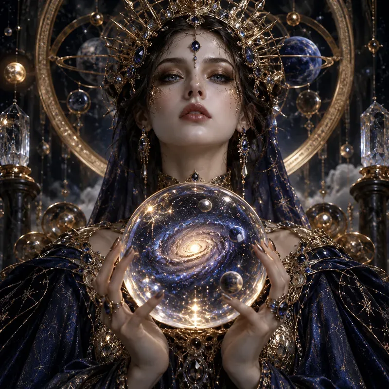 Surreal Luxury Eye Goddesses Dark