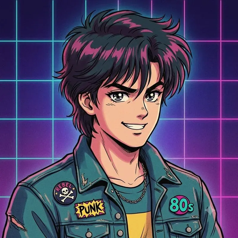 80s Retro Anime Portrait Studios