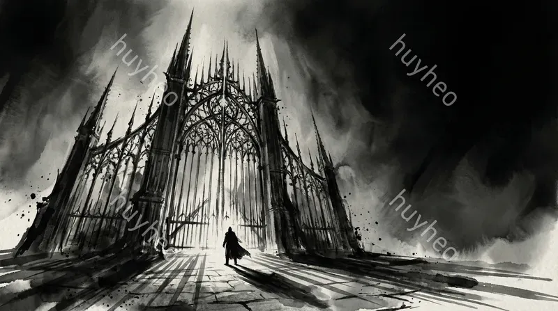Gothic Obsidian Ink Illustrations
