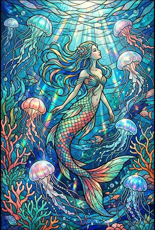 Surreal Stained Glass Fantasies