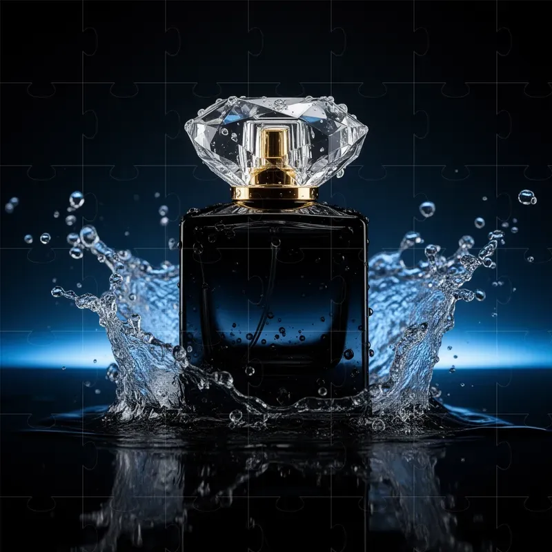 Luxury Black Glass Perfume Products