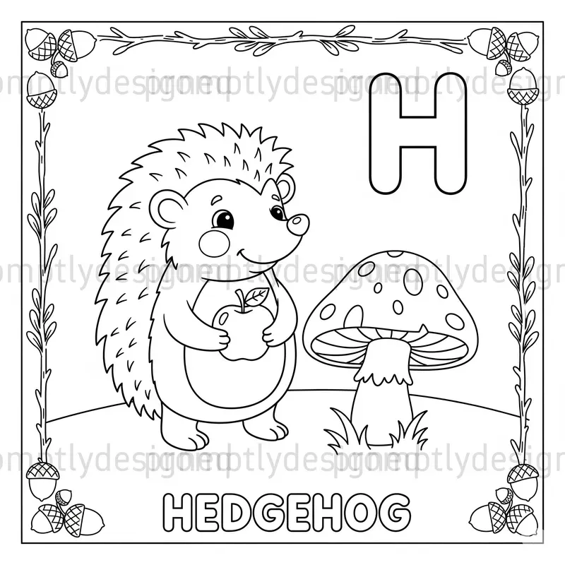 Abc Animals Coloring Pages