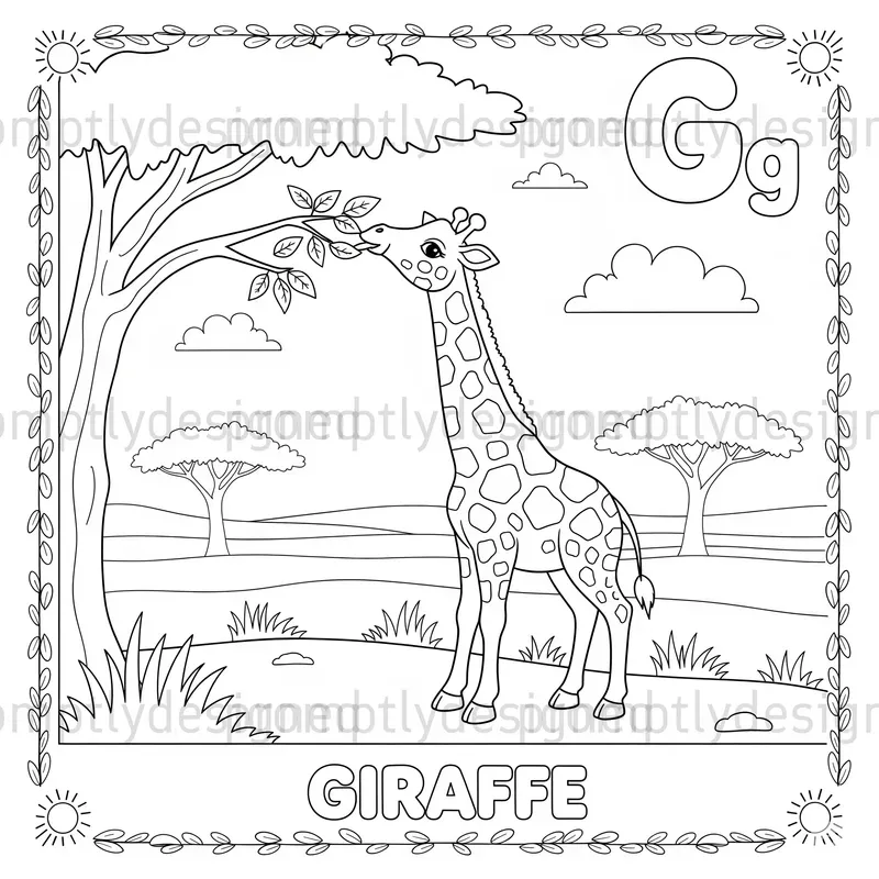 Abc Animals Coloring Pages