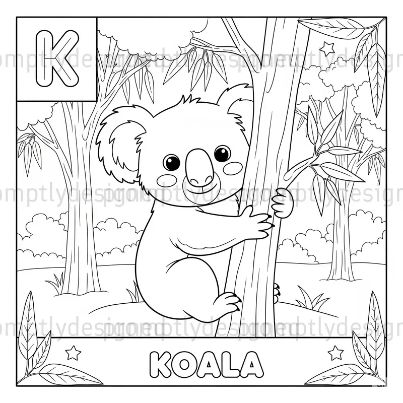 Abc Animals Coloring Pages