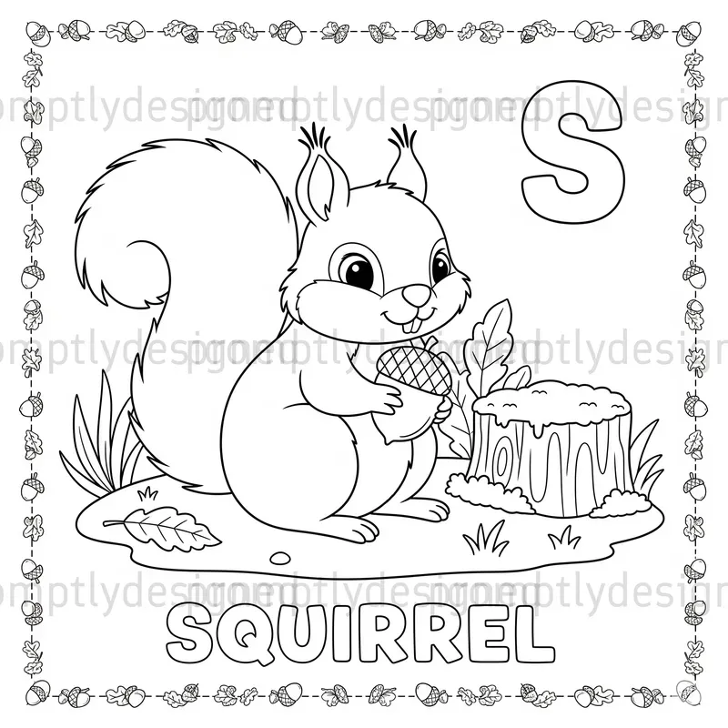 Abc Animals Coloring Pages