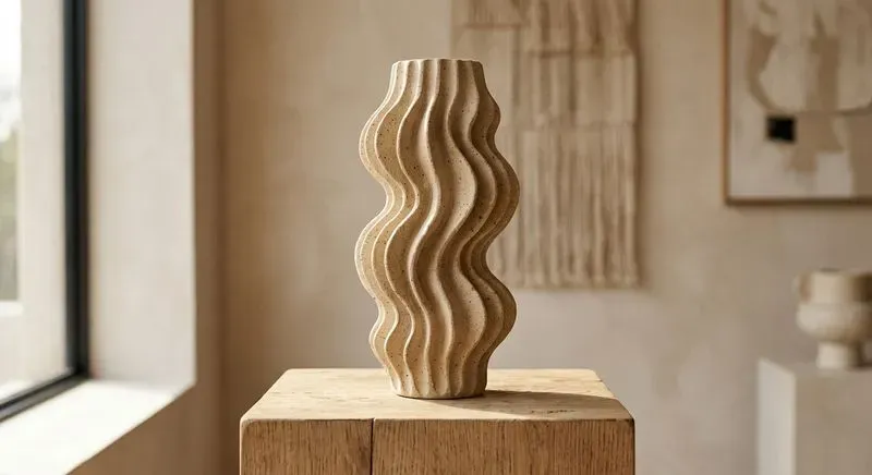 Modern Organic 3D Ceramic Art Vases