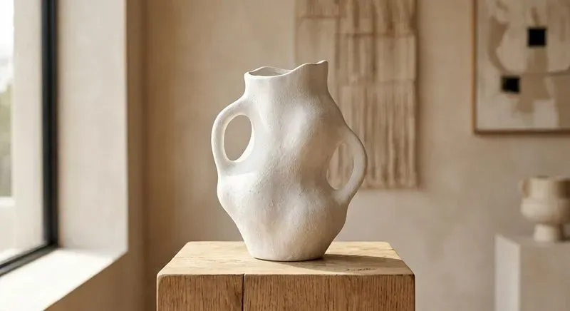 Modern Organic 3D Ceramic Art Vases