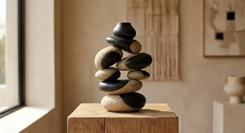 Modern Organic 3D Ceramic Art Vases