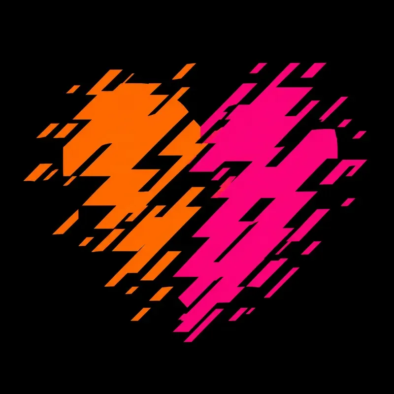 Vibrant Angled Neon Vector Logo Icons