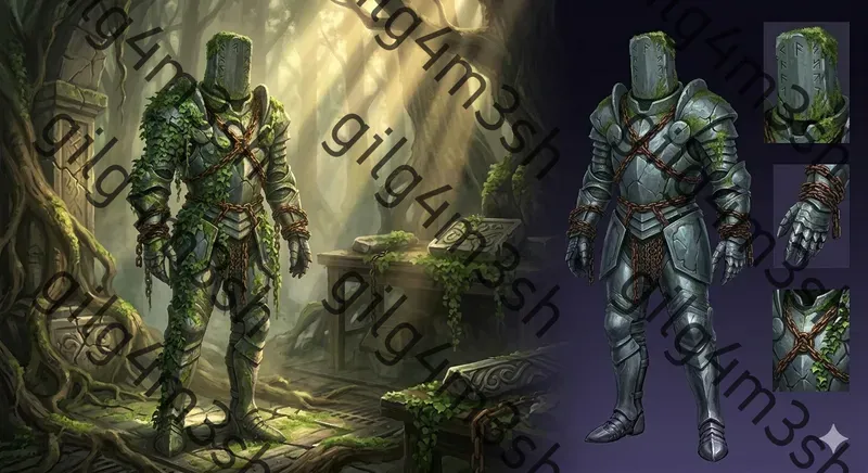 Dark Fantasy Cursed Armor Concept Art