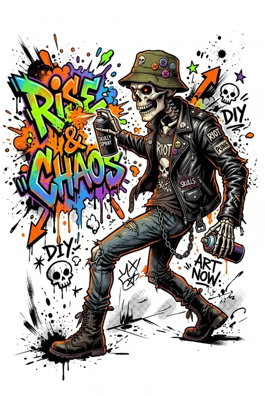 Streetwear Cartoon Tshirt Design Art