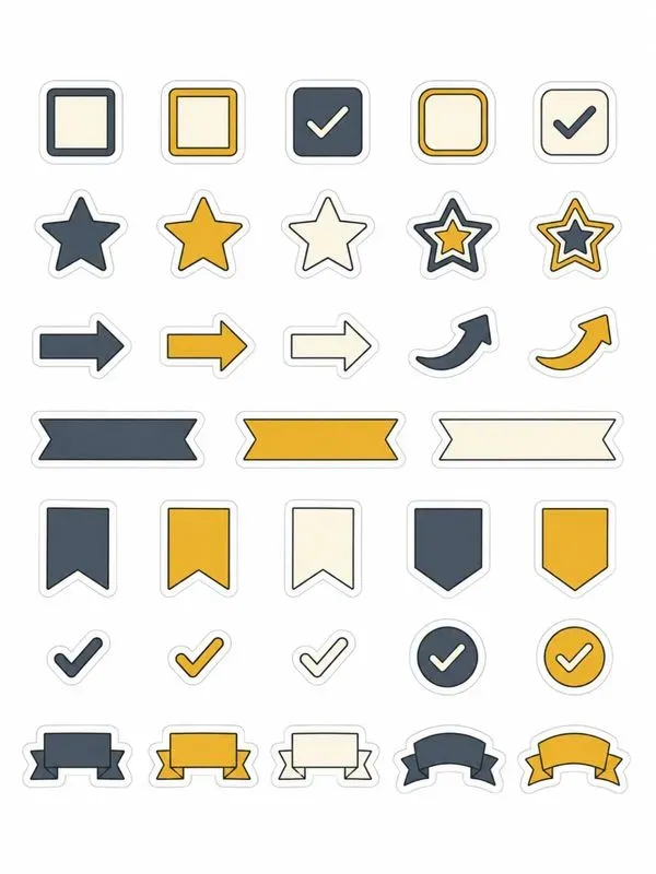 Printable Sticker Sheets Etsy Ready