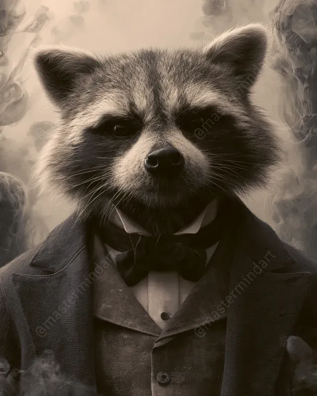 Gothic 3D Animal Portraits