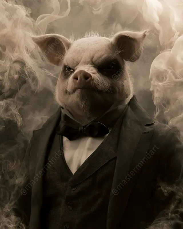 Gothic 3D Animal Portraits