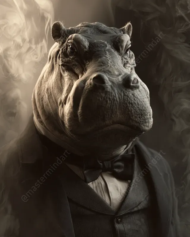 Gothic 3D Animal Portraits