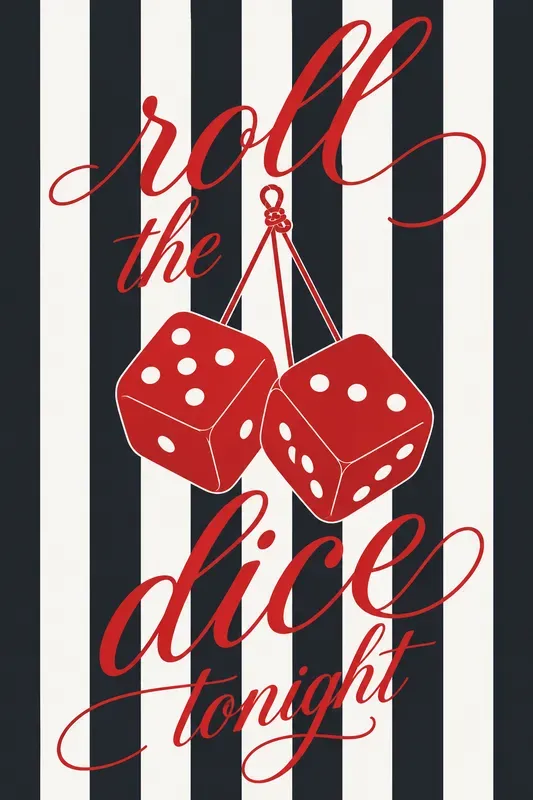 Preppy Striped Invitation Posters