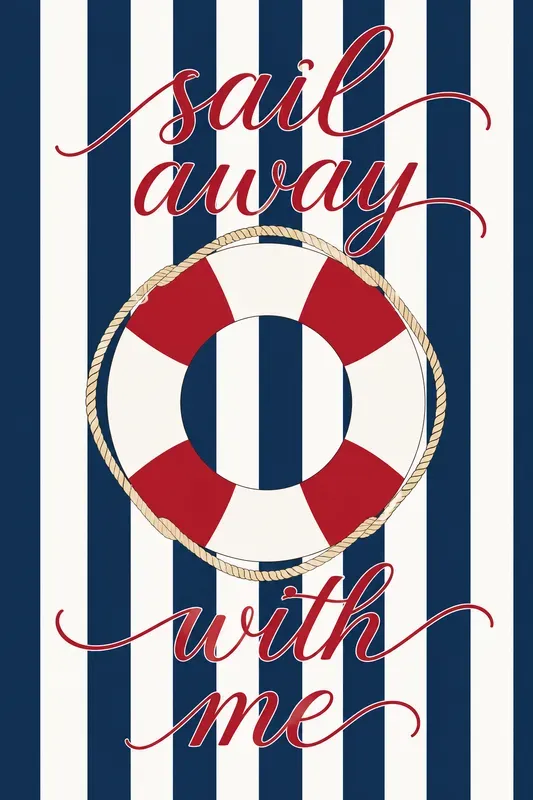 Preppy Striped Invitation Posters