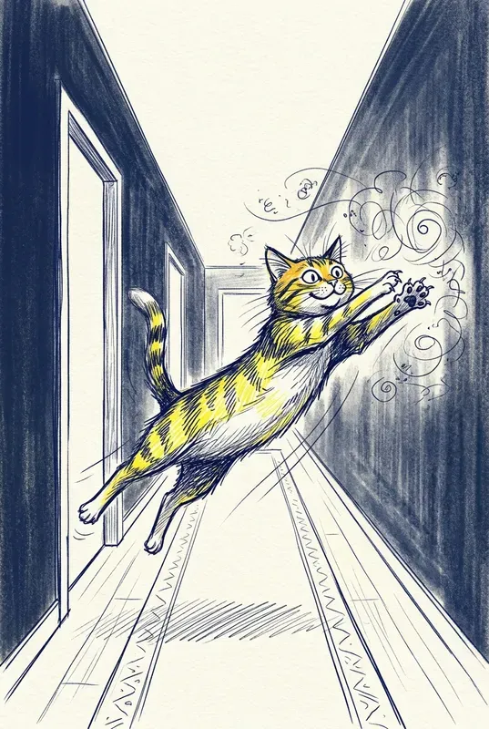 Cat Logic Doodle Poster Design Assets