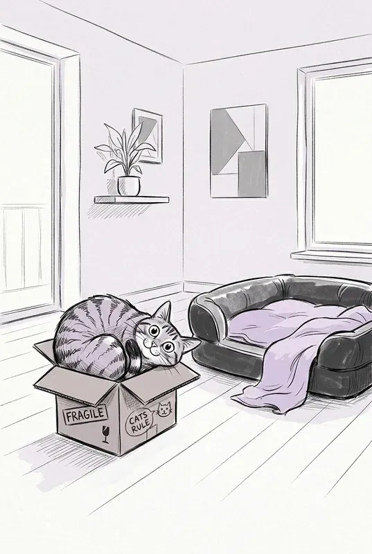 Cat Logic Doodle Poster Design Assets