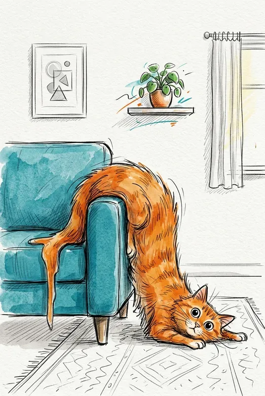 Cat Logic Doodle Poster Design Assets