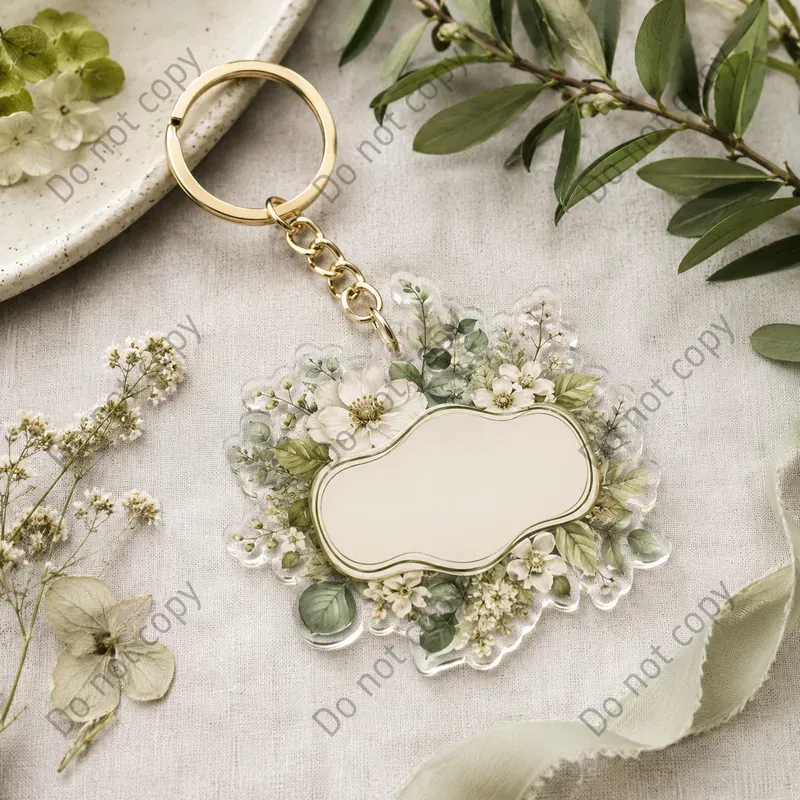 Enamel Keychain Mockup Sets