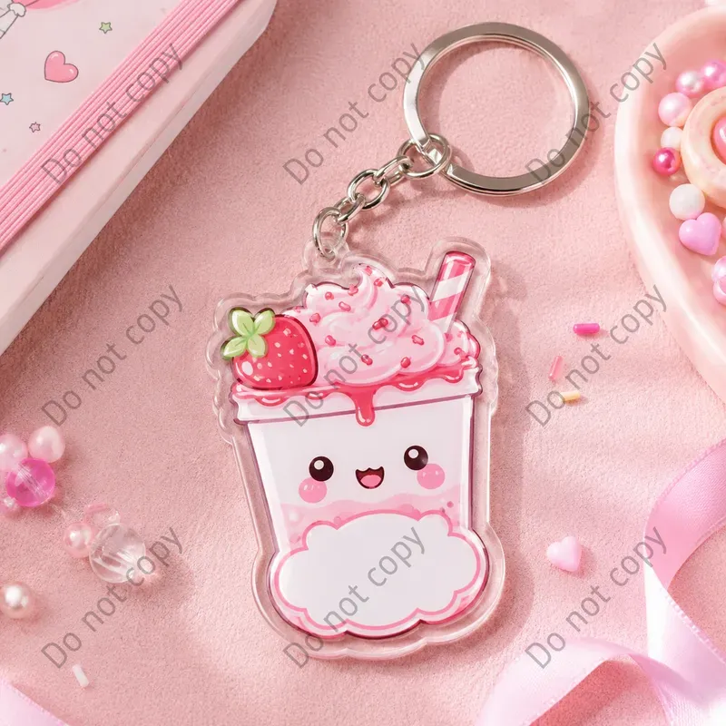 Enamel Keychain Mockup Sets