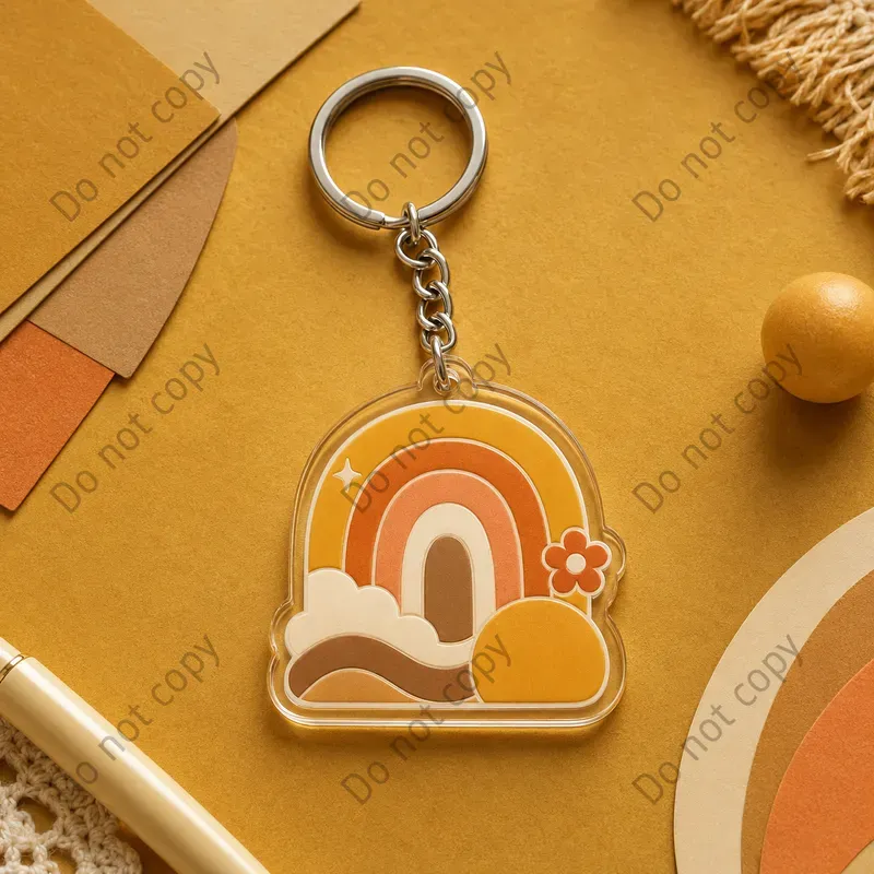 Enamel Keychain Mockup Sets
