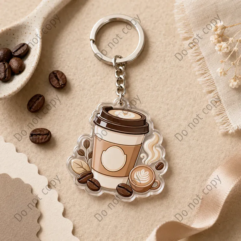 Enamel Keychain Mockup Sets