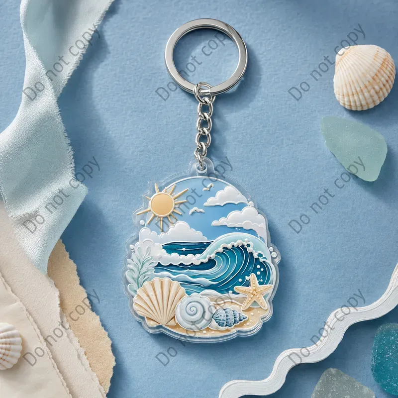 Enamel Keychain Mockup Sets