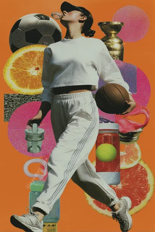 Retro Aesthetic Y2k Art Collage
