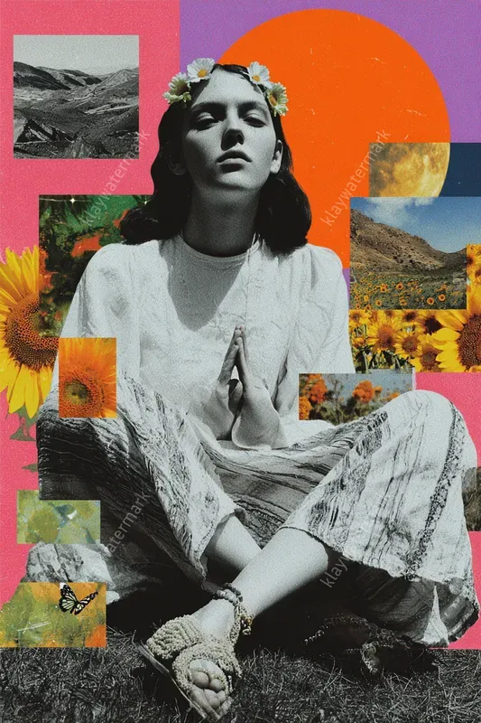 Retro Aesthetic Y2k Art Collage