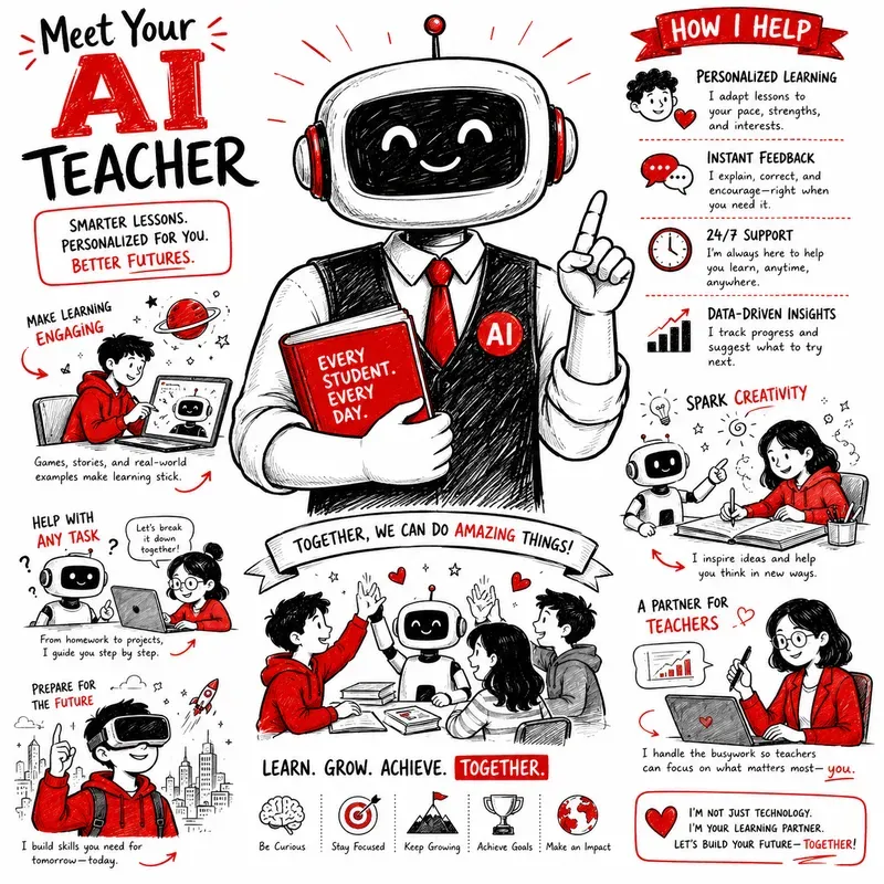 Bold Red Editorial Infographics