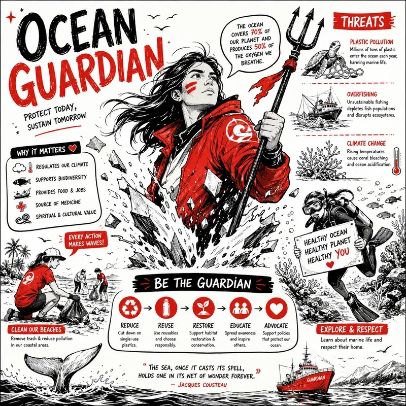 Bold Red Editorial Infographics
