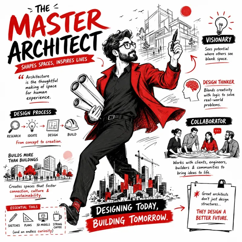 Bold Red Editorial Infographics