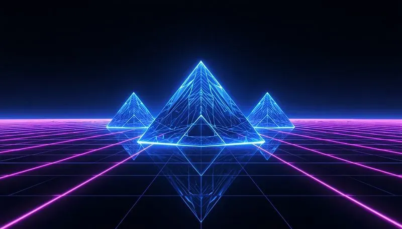 Futuristic Cyber Geometric Web Banners