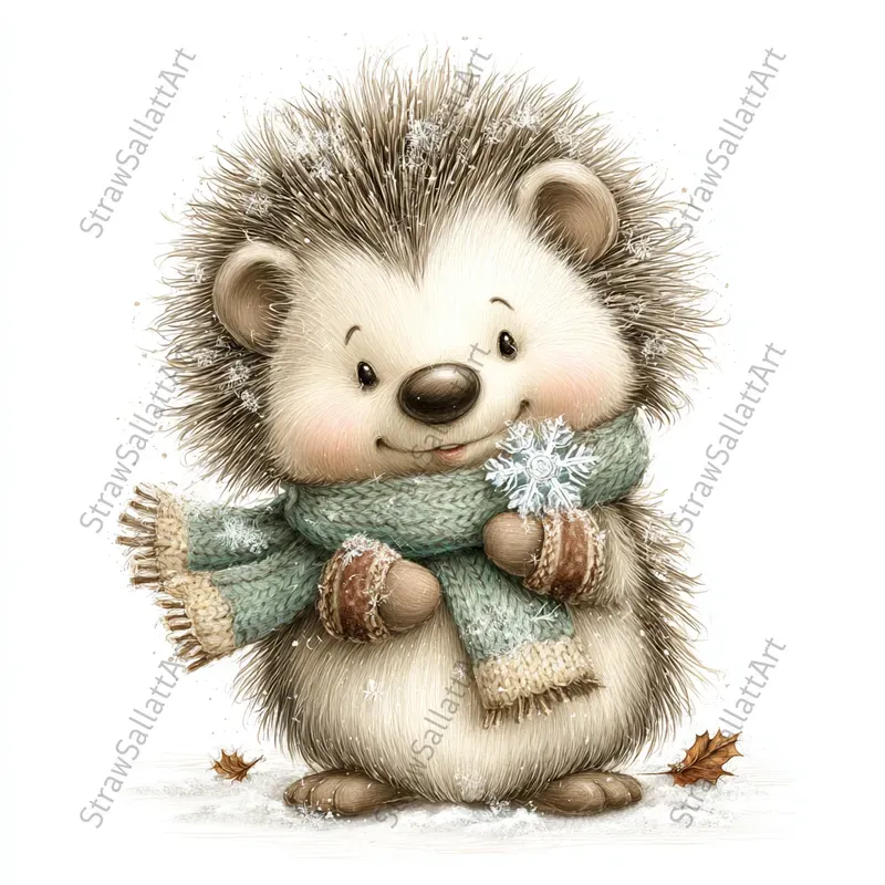 Cute Winter Character Tshirt Cliparts