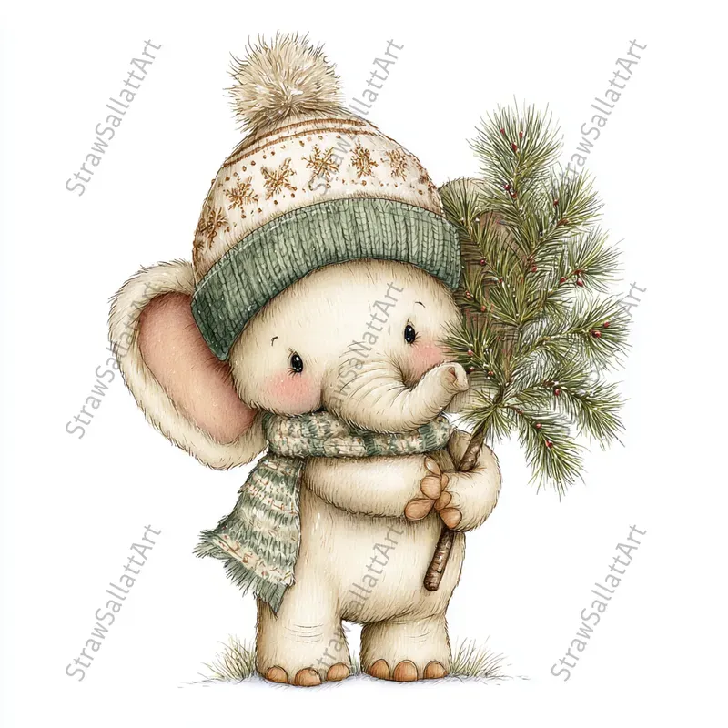 Cute Winter Character Tshirt Cliparts
