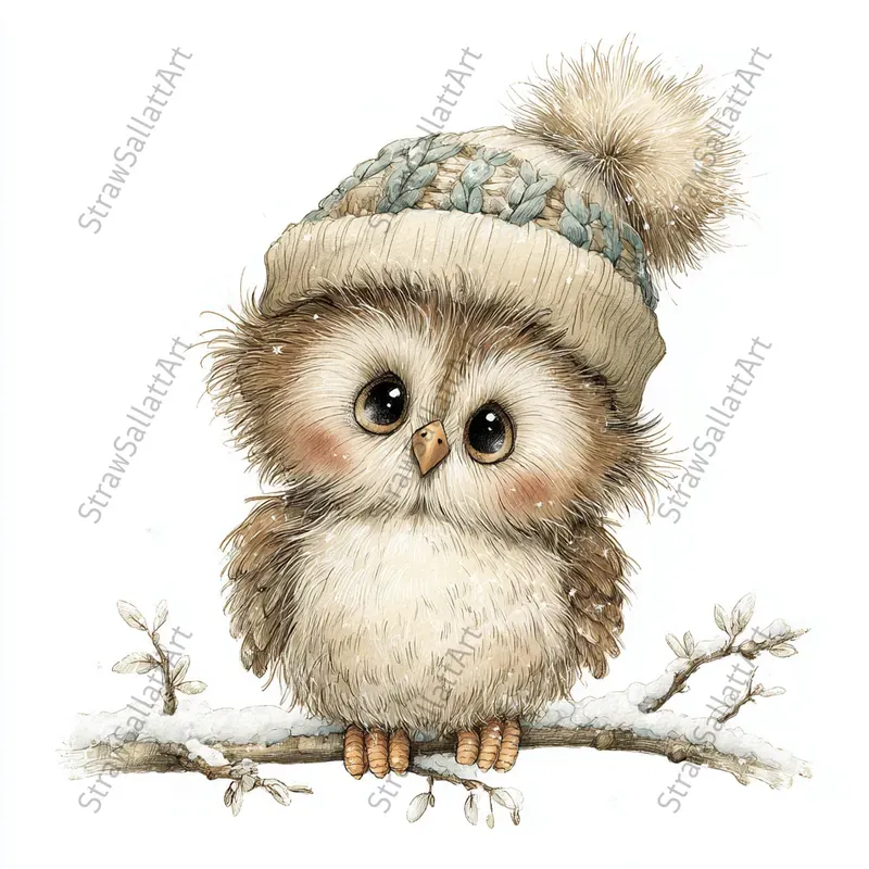 Cute Winter Character Tshirt Cliparts
