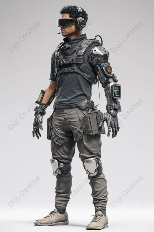 Scifi Character Digital Art For Gaming