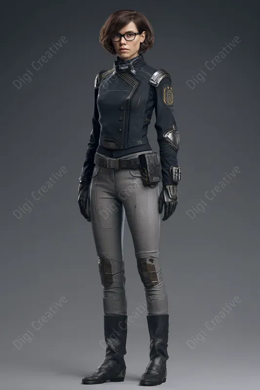 Scifi Character Digital Art For Gaming