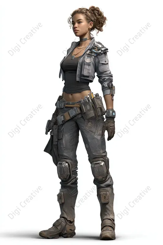 Scifi Character Digital Art For Gaming