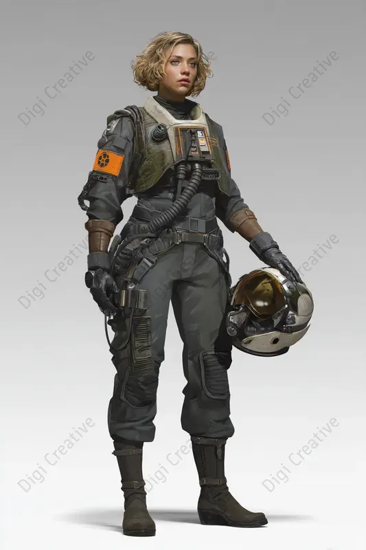 Scifi Character Digital Art For Gaming
