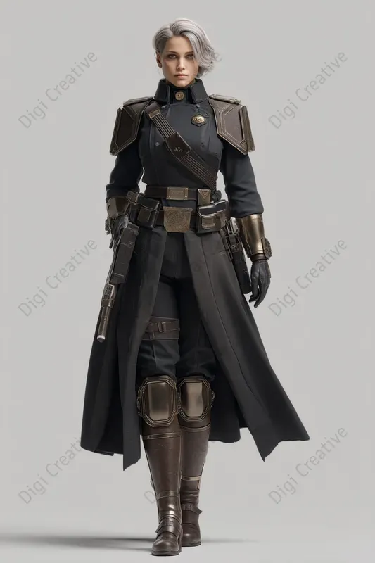 Scifi Character Digital Art For Gaming