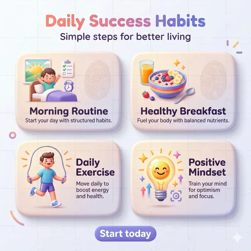 Modern 4 Step Infographics