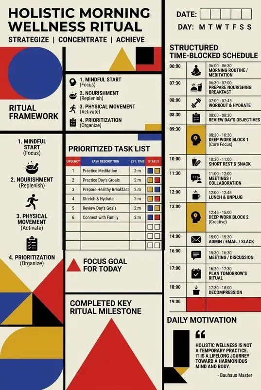 Bauhaus Minimalist Planner Design Layouts