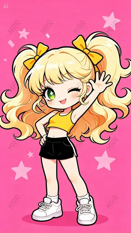 Cute Powerpuff Style Girls