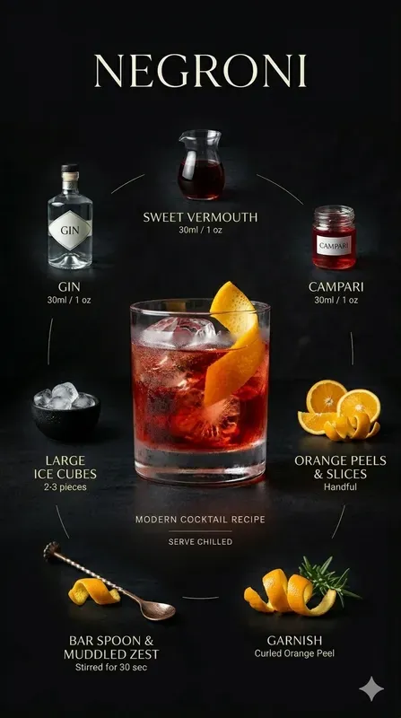 Elegant Cocktail Recipe Posters