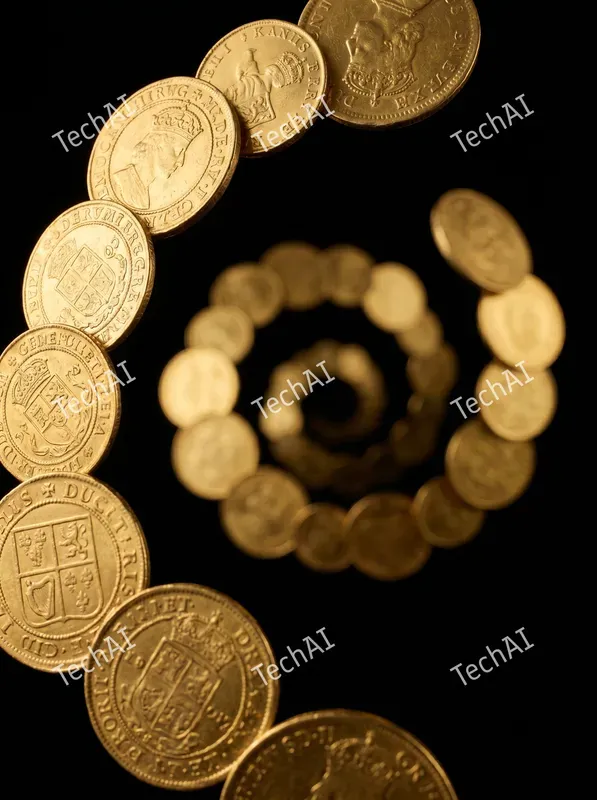 Luxurious Gold Foil Abstract Style