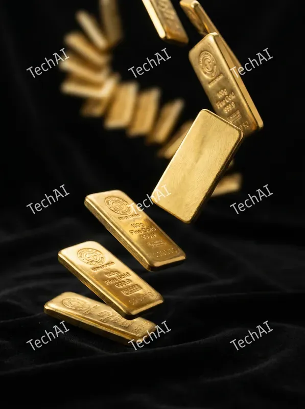 Luxurious Gold Foil Abstract Style